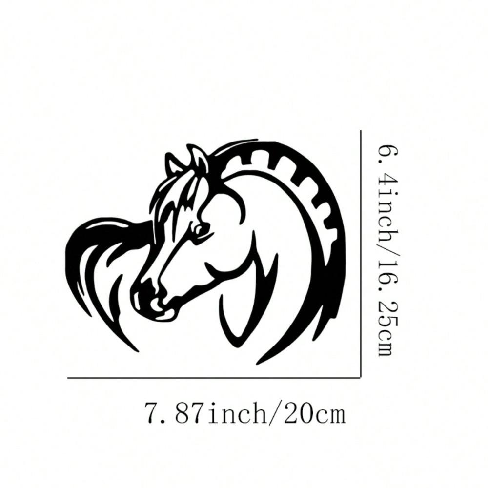 Vintage Horse Metal Wall Sculpture Heavy Duty Rustic Art