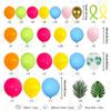 Tropical Hawaiian Theme Balloon Set Transparent Turtle Leaf Latex Balloon Birthday Party Decoration Supplies