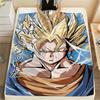 Dragon Ball Charaktere Druck Flanelldecke, Hohe Qualität, Bequem für Alle Jahreszeiten, Heimdekoration, Wärme und Komfort, Perfekt für Weihnachtsgeschenke