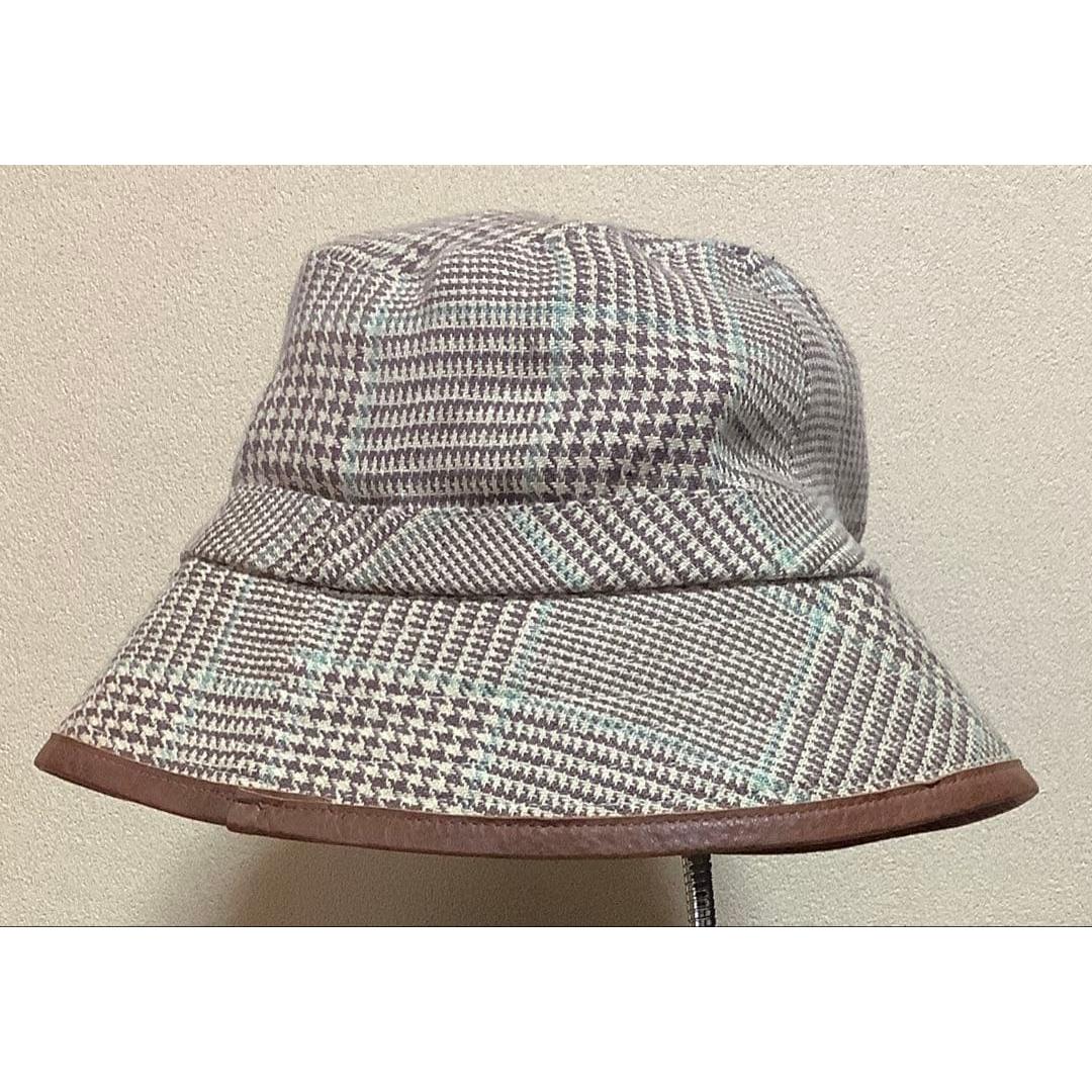 Used Good condition 90s RAIPH LAUREN GLEN CHECK LINEN HAT