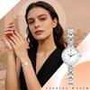 "Women's Analog Watch Bracelet Stylish Silver Alloy Band Fashion Accessory"
