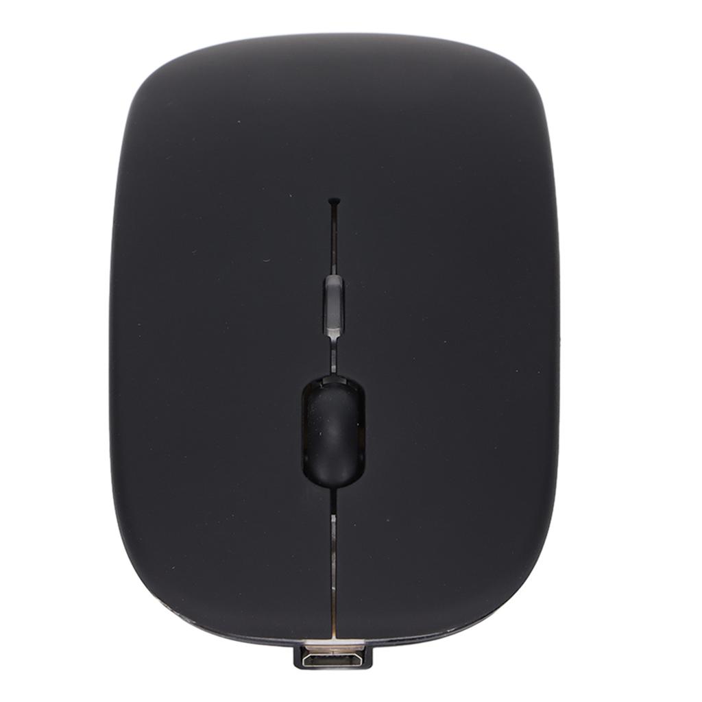 Wireless Optical Mouse 2.4GHz DPI Regulation Silent Switch Colorful Lights Office Light MouseBlack