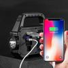 Solar Rechargeable Flashlight Portable Work Light 5 Modes Power Bank COB LED Side Light Emergency Lamp Outdoor Camping Repair
