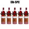 Holiday Knitted Wine Bottle Covers Christmas Sleeves Decorations for Wine Champagne Festive Gift Wrap Bottle Covers