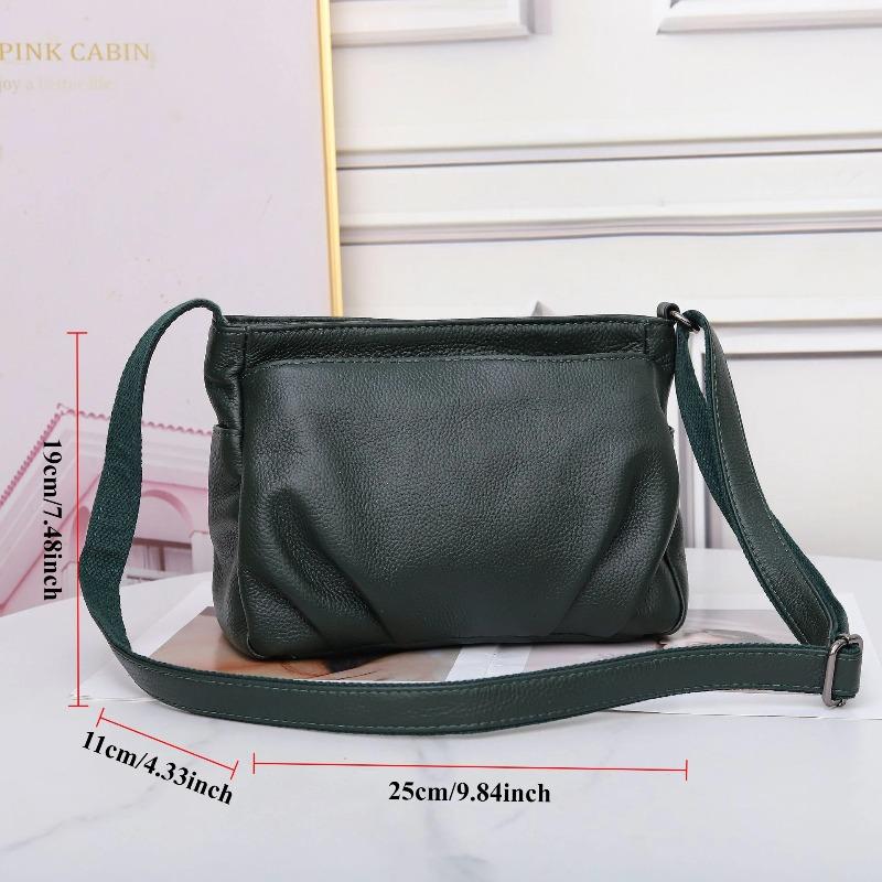 Women's Full-Grain Cowhide Leather Shoulder Bag - Spacious Cvertible Tote with Multi-Compartment Organizer Commuter Handbag