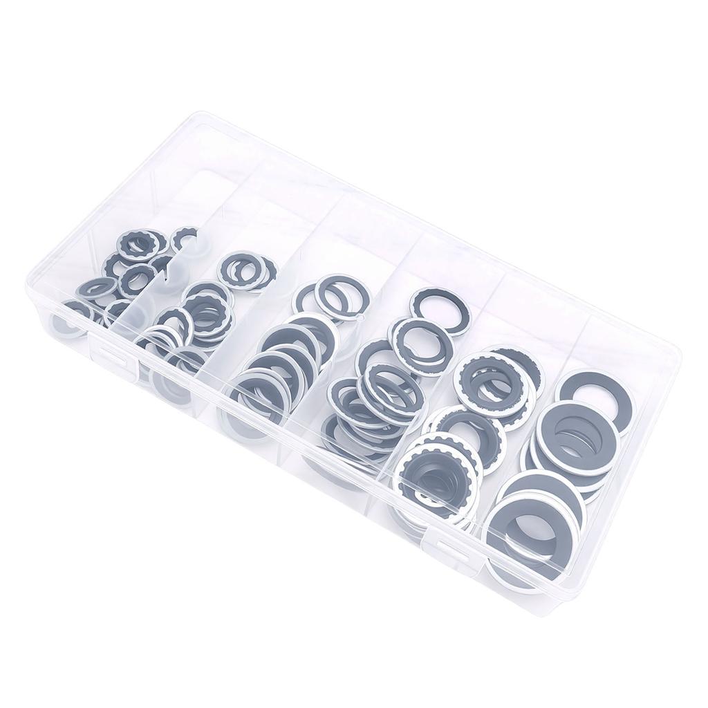 85PCS AC     Washers Kit 6 Size AC System   Gasket   Assortment Set ID 8mm-17.5mm