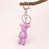 Colorful Cartoon Bear Keychain, Versatile Kids' Gift, Car Key Pendant, Bag Charm Ornament
