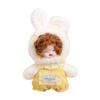 Plush Keychain Pendant Vinyl Face Doll Shape Compact Size Portable Key Chain Bag Decor Key Holder Backpack Ornament