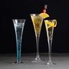 Crystal Glass Cup Champagne Glass Personalized Martini Glass Bubble Glass V-shaped Glass Bar Table Ornaments Cocktail Goblet Cup