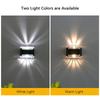2/4/8pcs Solar Wall Lights with Amorphous Up/Down Design - Outdoor Landscape Lighting for Garden, Courtyard, Night Use