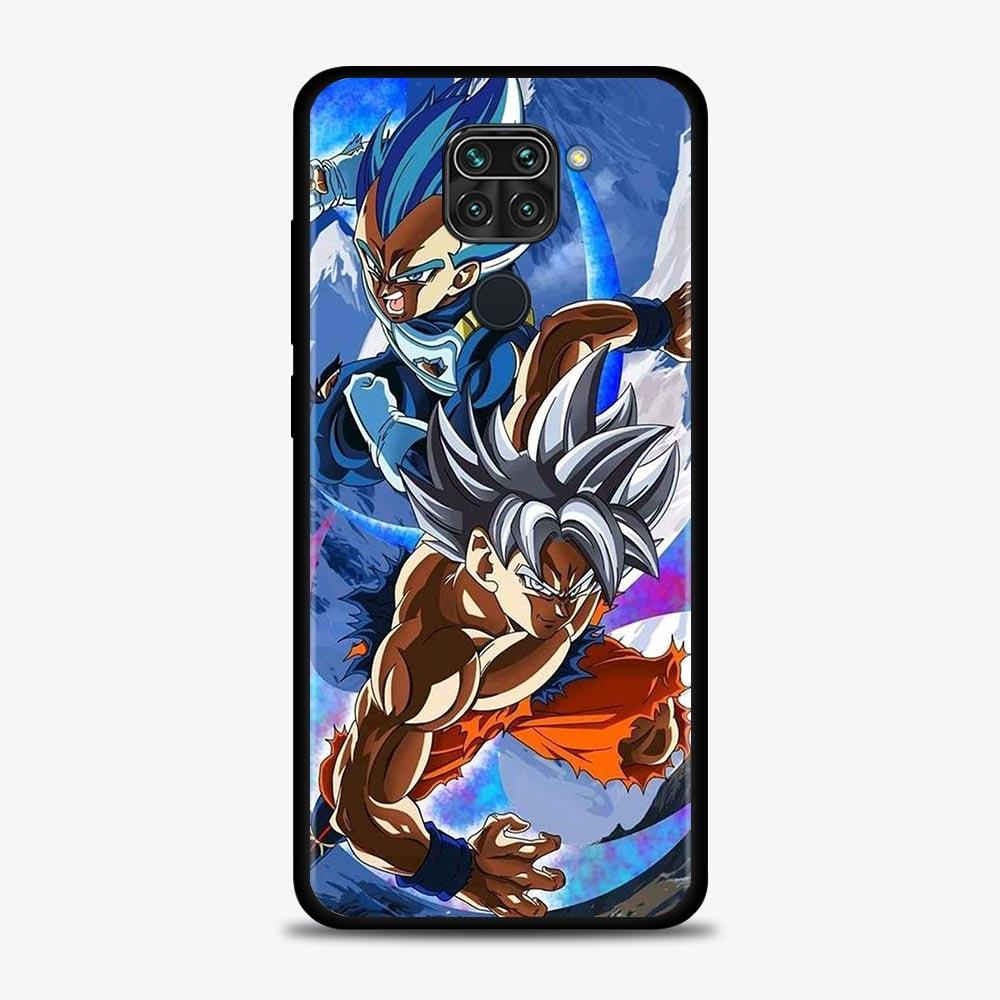 Telefonfodral för Xiaomi Redmi Note 11 10 8 Pro Cover 9s 11T 9t 8t 8 7 för Redmi k40 10 9 9a 9c Funda Anime Dragon Ball Super Goku