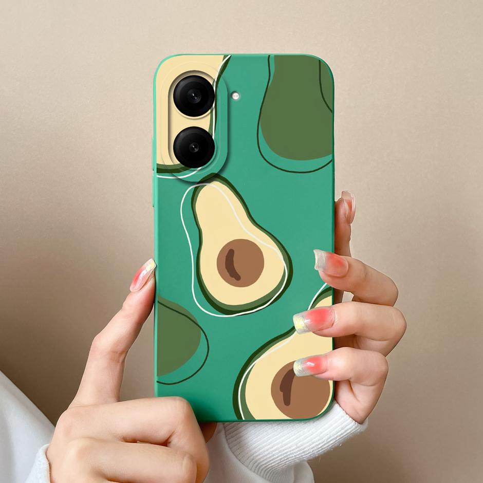 Case For Xiaomi Redmi A5 Avocado Love Heart Camera Protection Non-slip Personalized Simplicity Liquid Shell For RedmiA5 Cover