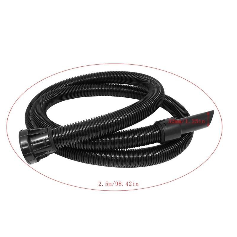 Extension Cleaning Hose 2.5M Flexible Suction Pipe Vacuum Cleaner Hose Plastic Texture for NRV200 NRV200-22 Models