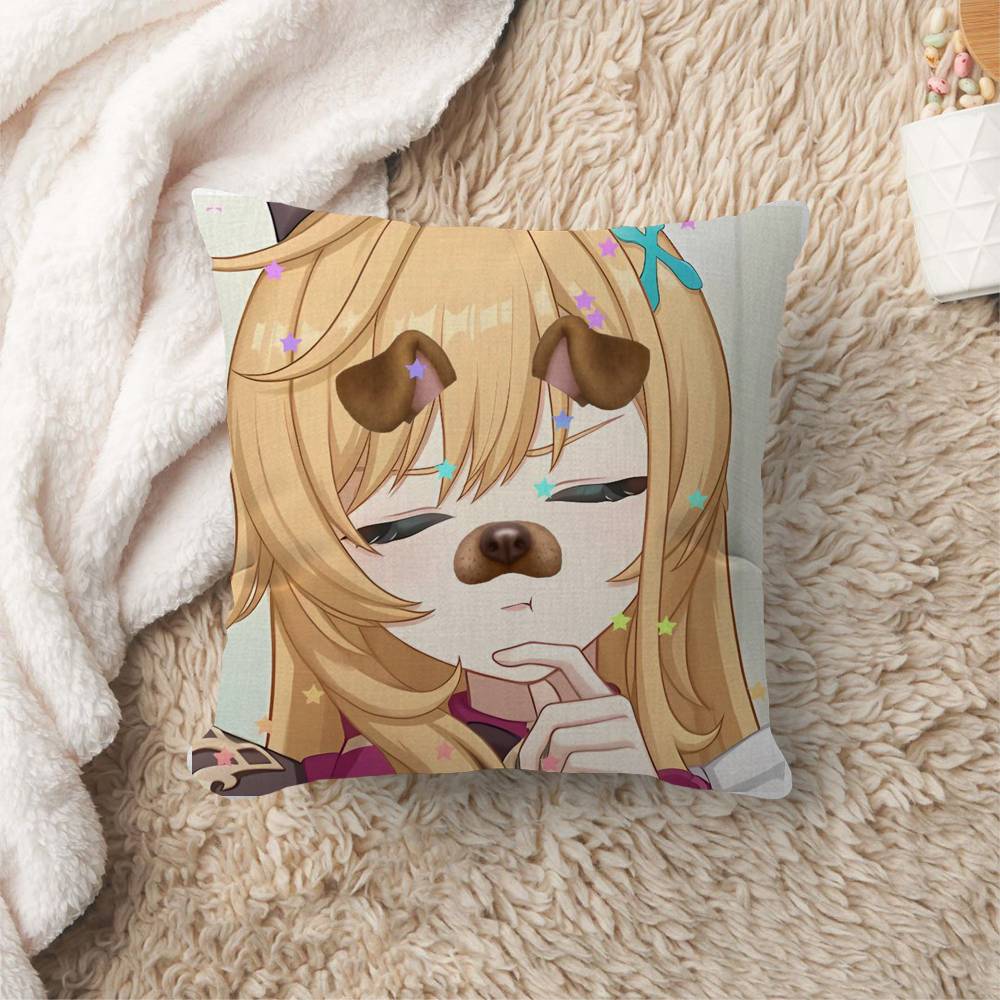 Game Genshin Impact Escoffier Personalized Pillow Cover Kids Bedroom Wild Party Decor Pillowcase Kid Birthday Shower Gift