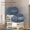 2-Tier Dish Drying Rack Large Dish Bowl Racks for Countertop Large Kitchen Detachable Capacity Dish Drainer Organizer