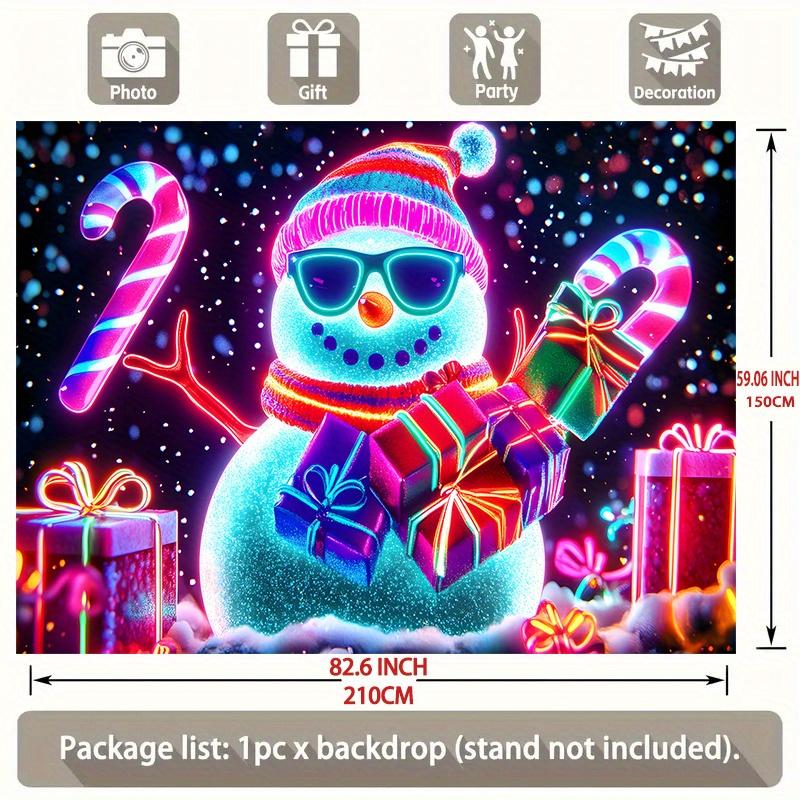 Party Backdrop Snowman Celebration Photo Booth Party Decor