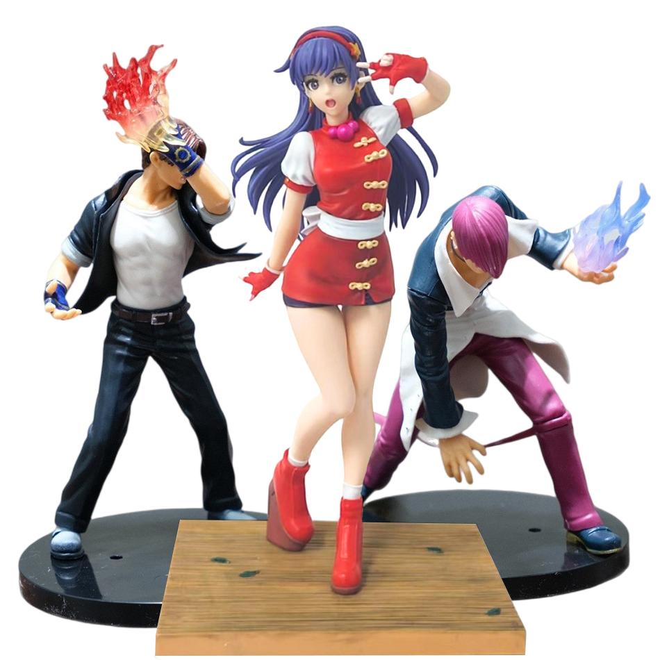 The Fighters Series Anime Figure Lori Yagami Kyo Kusanagi Asamiya Athena Game Peripheral Action Model Toys SNK king of 98 Poseable Articulated Scale