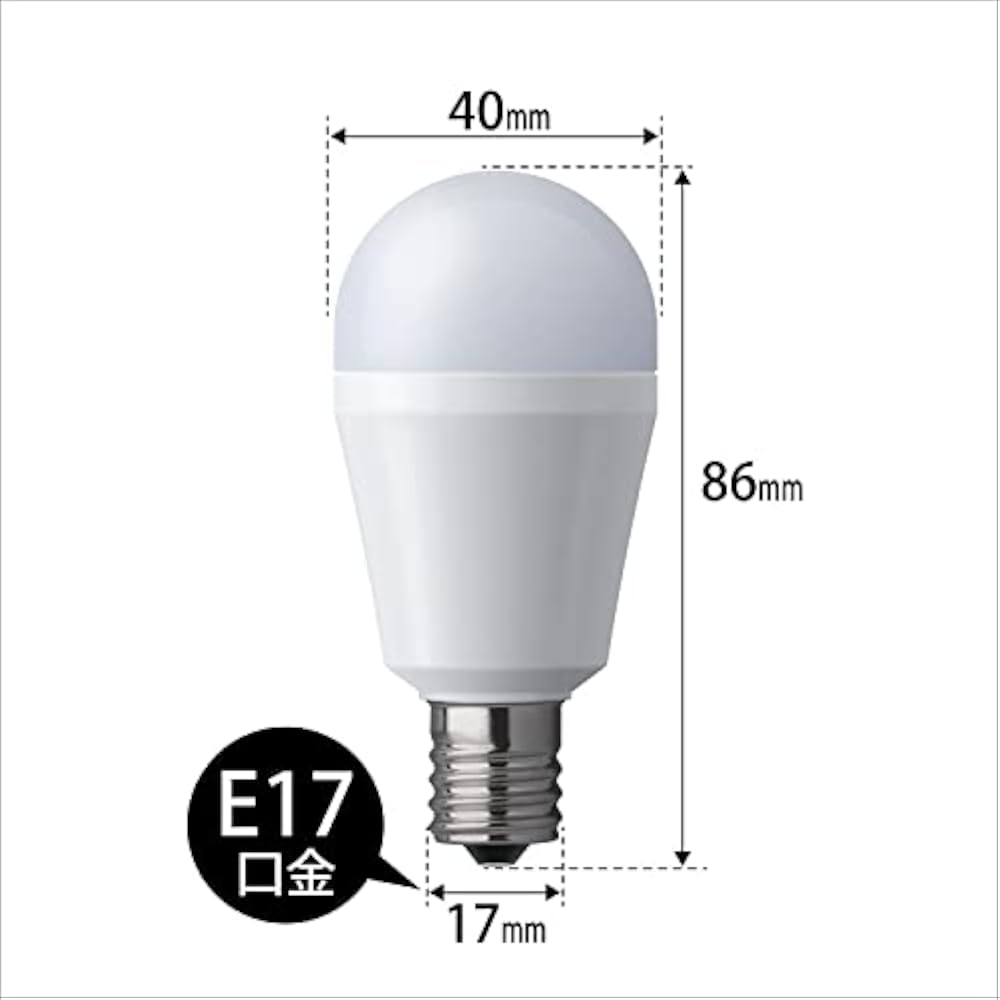 Panasonic Mini Krypton Parc LED Light Bulb Base E17 Light Bulb 60W Equivalent Warm White (7.1W) S...