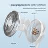 USB Rechargeable Oscillating Desktop Fan for Home & Office