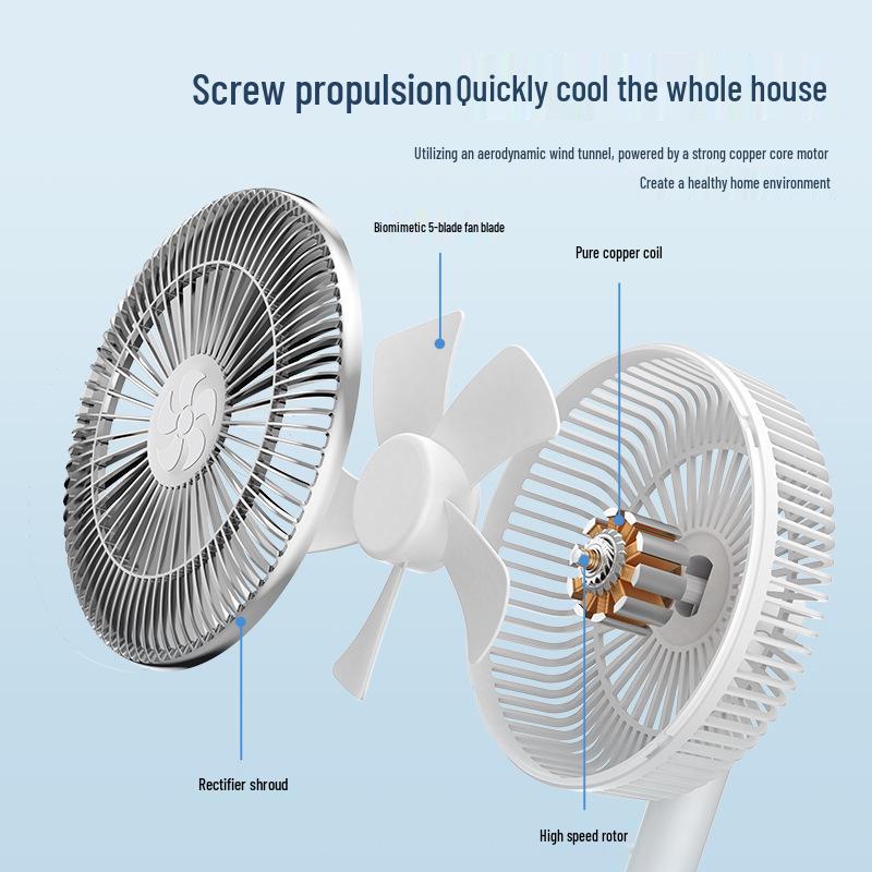 USB Rechargeable Oscillating Desktop Fan for Home & Office