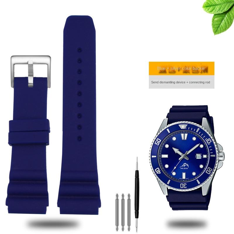 

For CASIO swordfish MDV106-1A MDV-107 MTP-VD01 MDV-106D efr-303l strap men s wristband bracelet 22mm Sports silicone watchband 22mm