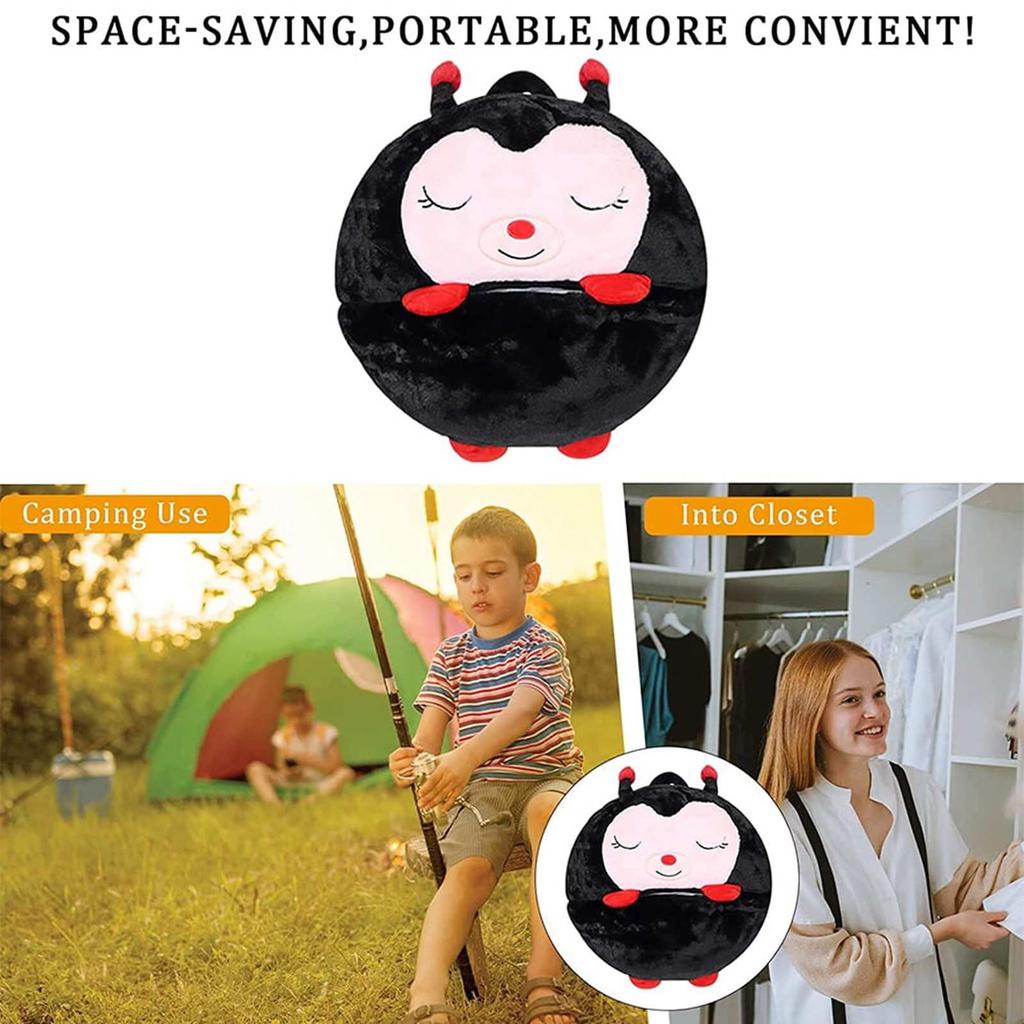 Kids & Sleeping Bag Foldable 2 In 1 Sleeping Bag Soft Comfortable Warm Sleeping Bag For Kids