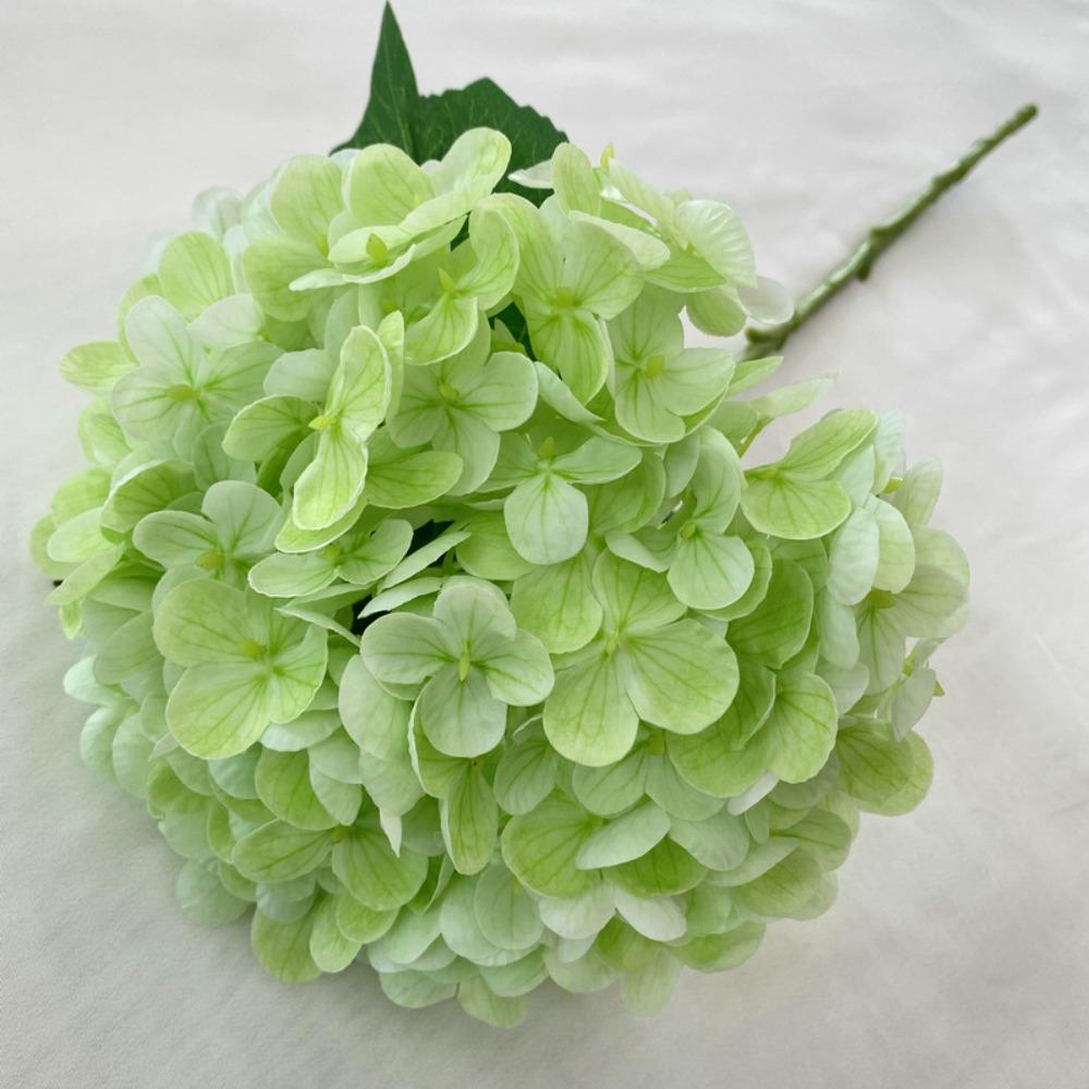 

Woolen Cloth Embroidered Ball Flower Hand Moisturizing Large Size Fake Flowers 3D Design 176pcs Leaves Floral Arrangements светло-зеленый