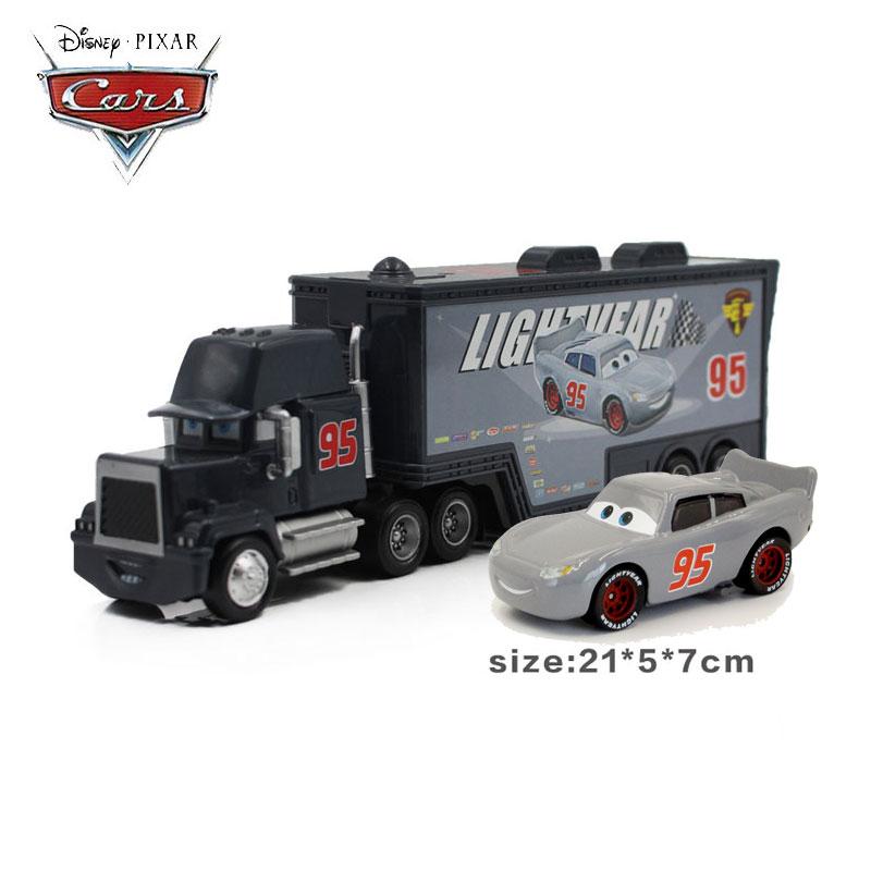 1:55 Disney Pixar Carros 3 Relâmpago McQueen Black storm Jackson Cruz Tio Mack Caminhão Série Carros de Liga Leve Brinquedos brinquedo de menino presente para criança