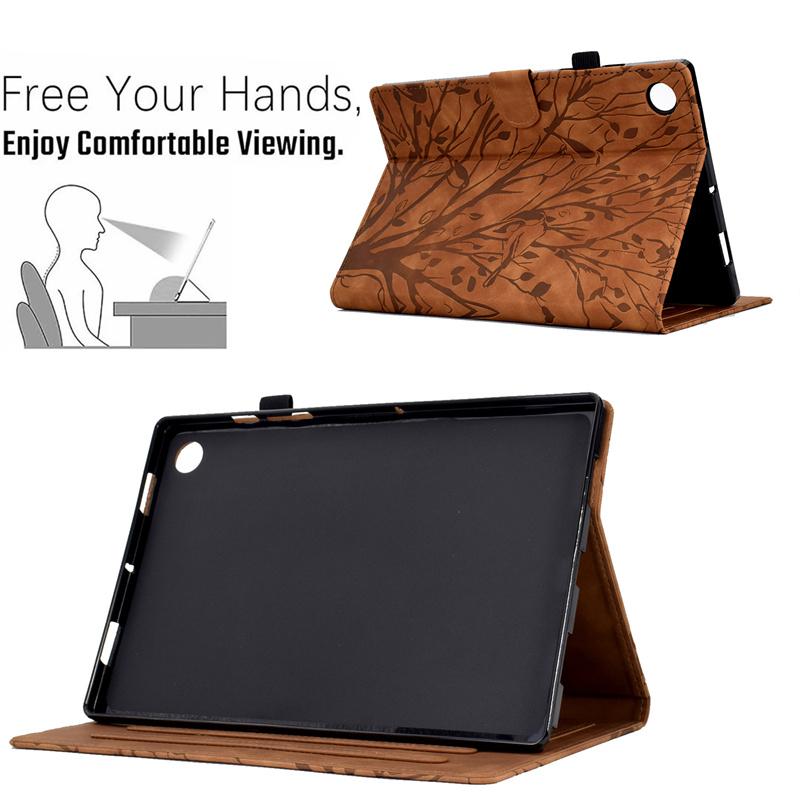 Coque for Samsung Tab A11 Plus Case SM X230 X235 Emboss Magnetic Wallet Stand Tablet Funda for Galaxy Tab A11 Plus Case 11 Inch