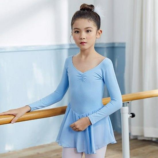 Girls' Dancewear: Summer Ballet Skirt, Toddler Exam Practice, Short-Sleeve One-Piece Skirt
