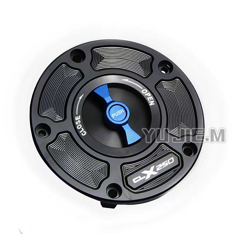 CNC Motorcycle Fuel Gas Tank Cap Cover Fuel Filler Keyless Cover Protections For CLX 250 700 CLX 250CL-X 700CL-X ALL Years