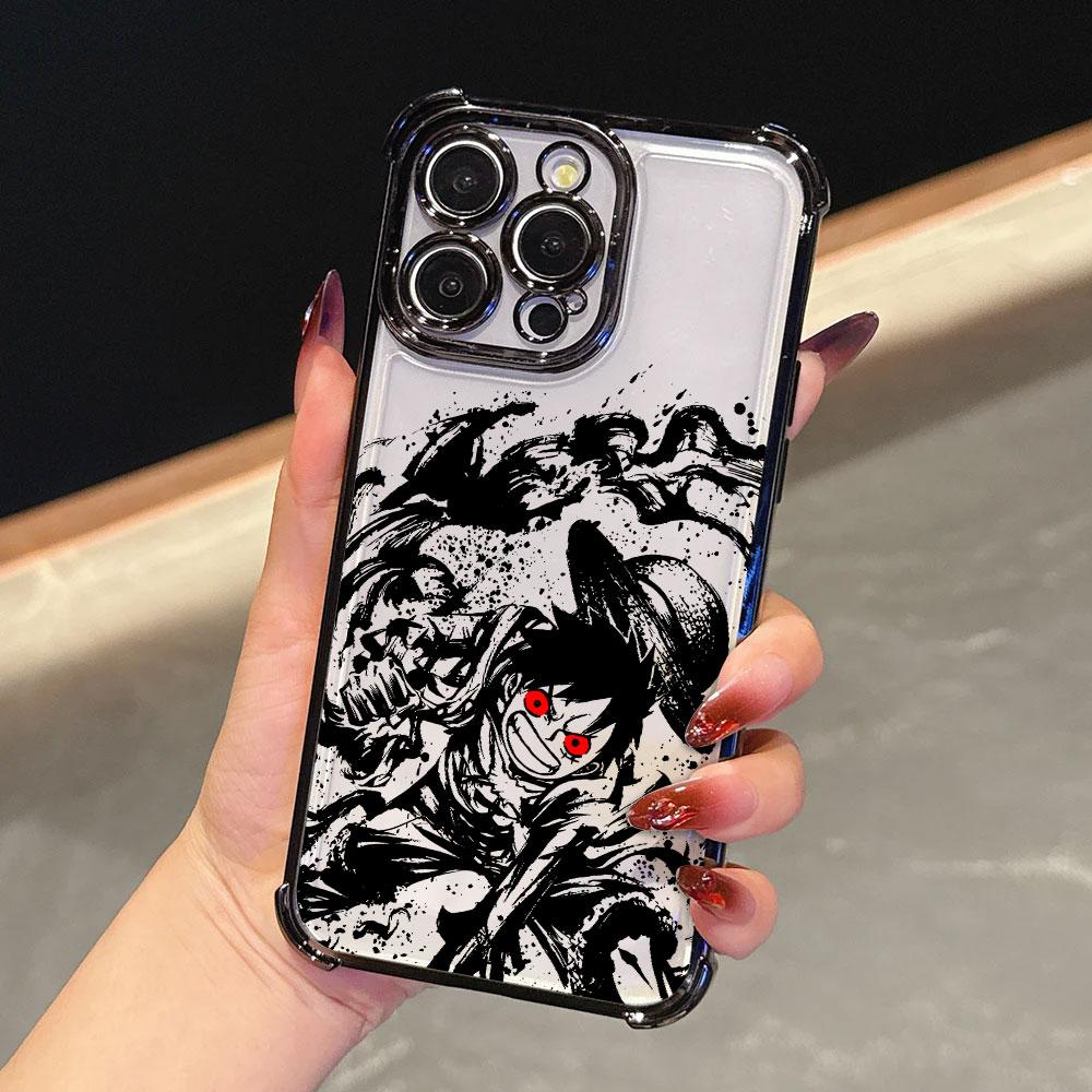 Japanese Anime O-One Piece Art Funda For iPhone 17 Pro 16 15 14 13 12 11 Pro Max Case 17 Plus 17E 16E 17Air Silicone Phone Cover