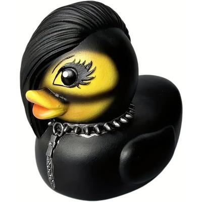 1pc Gothic Punk Rock Theme Duck Shaped Figurine, Handmade Lightweight Resin Car Ornament, Gift for Home Room Decor - Style 5