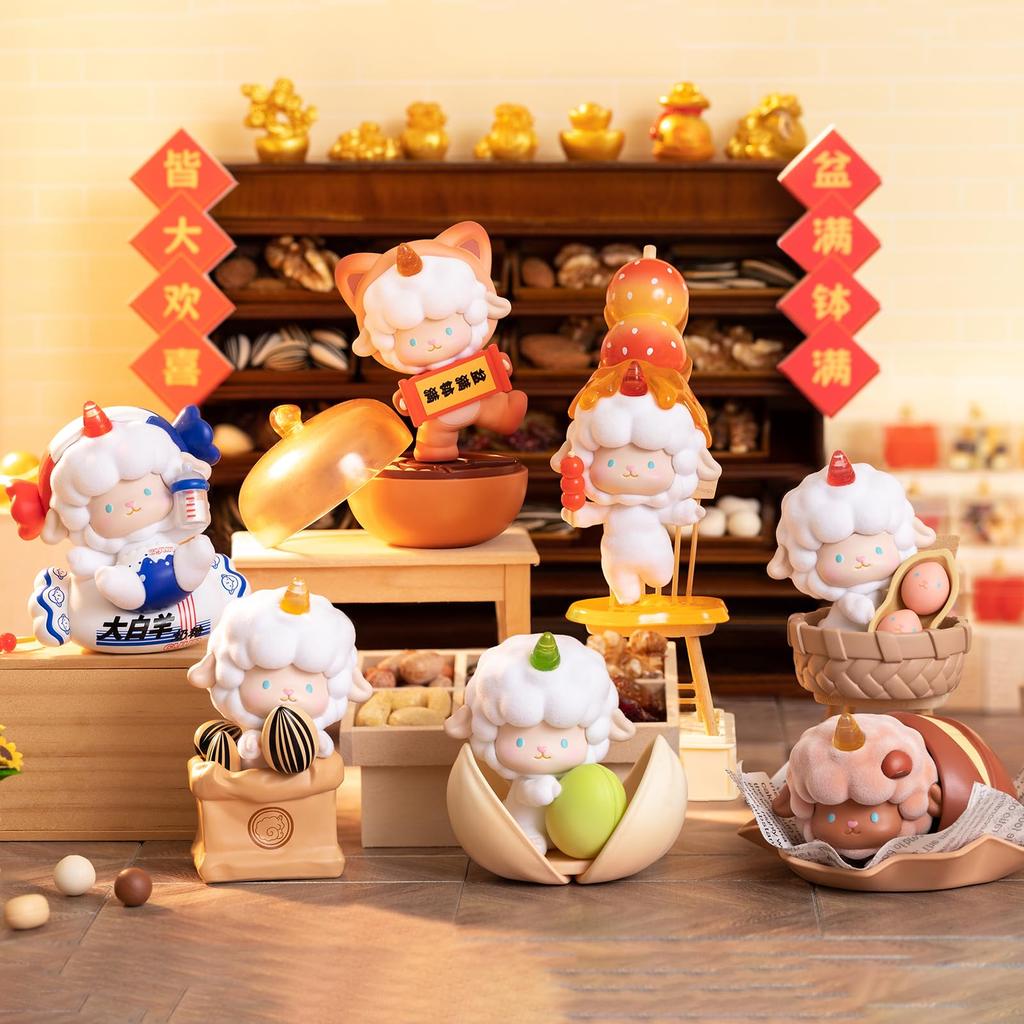 TOP TOY Gyun Gyun Ram Candy House Series Box 6 Gachapon Blind Box Figure Soft Vinyl PVC Premium Toy Birthday Present Christmas Gift [Assorted Pieces]