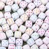 8mm 30Pcs Acryl Würfel Perle Platz DIY Spacer Perle Für Schmuck Machen Halskette Armband Zubehör