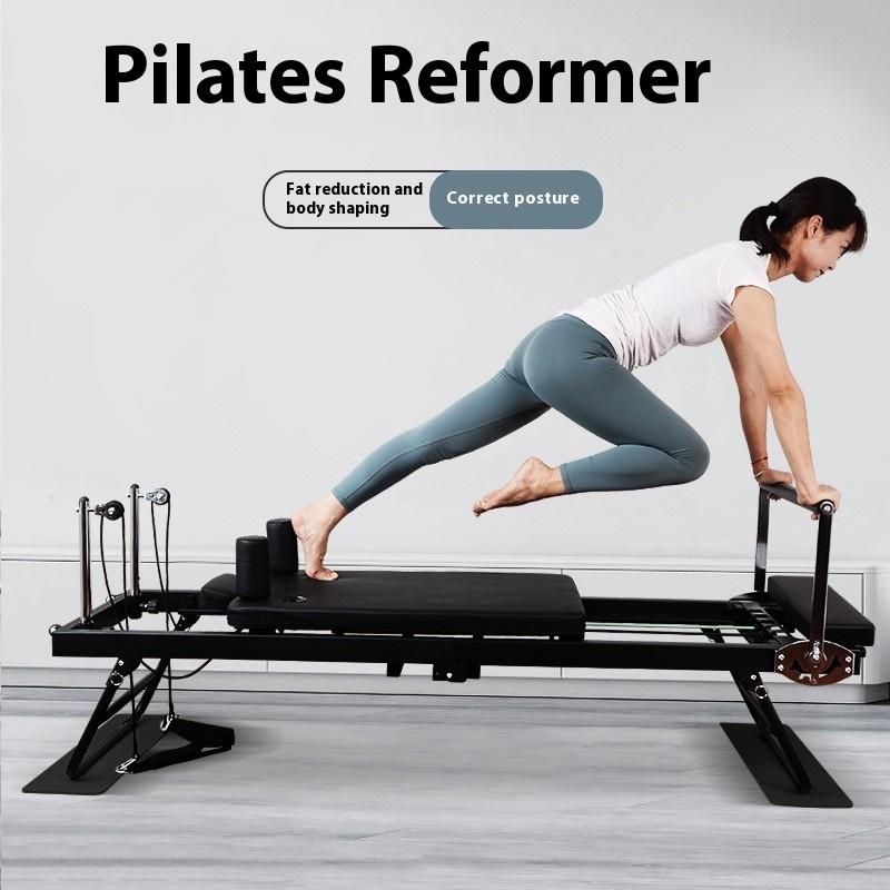 Pilates Reformer Yoga Exercise Machine Metal Frame Folding Reformer Pilates Core Bed for Yoga Exercise