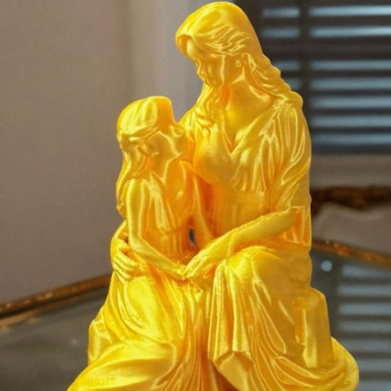 3D Printed Mother and Daughter Figurine, Mom And Daughter Hugging Statue, Loving Sculpture Heartfelt Home Decor Gift for Mother's Day Christmas or