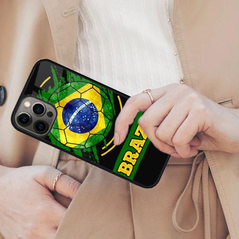 Brazil Brazilian Football Magnetic Phone Case For APPLE iPhone 17 Air 16 14 13 12 Pro Max 15 Plus Wireless Charge MagSafe Cover
