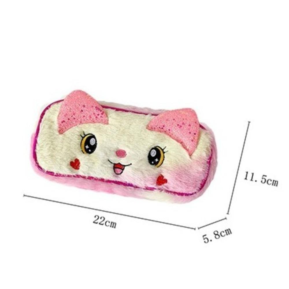 Portable Cartoon Pencil Case Large Capacity Multifunctional Pencil Bag Stationery Storage Bag