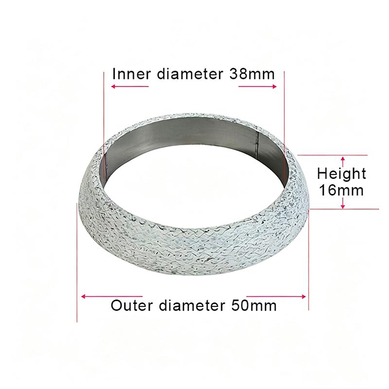 Universal High‑Temperature Exhaust Donut Gasket Ring‑Shape Exhaust Pipe Flange Seal Gasket Exhaust Flange Muffler Replacement