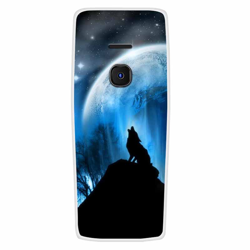 For Nokia 8210 4G Case Soft Silicone Space Landscape Covers for Nokia 6300 4G Cases Colorful Bumpers Cat Phone Protective Bags