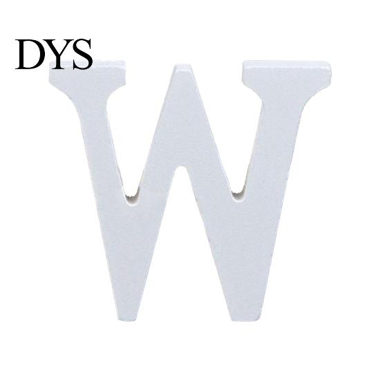 White Wooden Letter Capital Bridal Party Home Shop Name Decor Wedding Favour