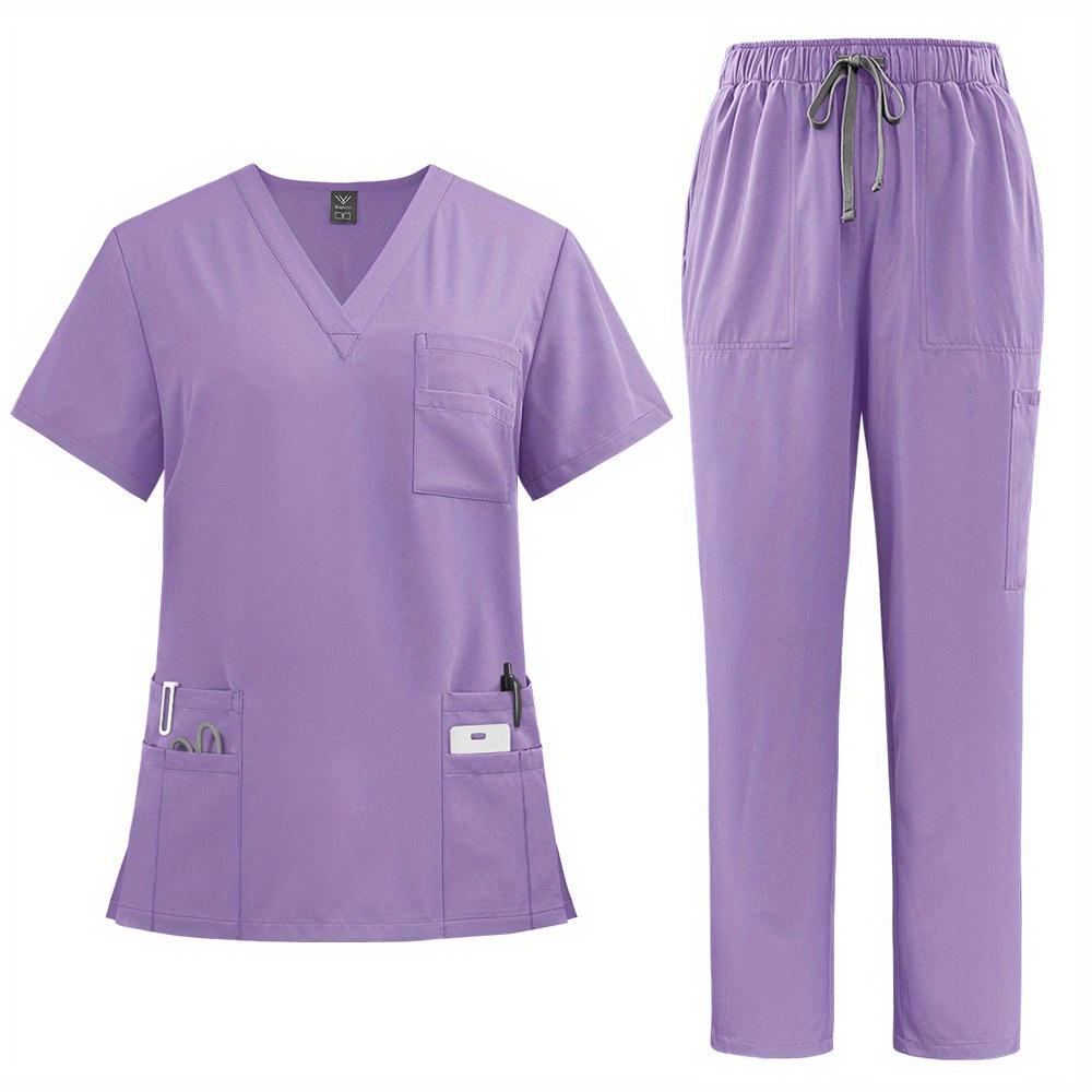 Summer Two-piece Elastic Workwear Suitable for Doctors and Nurses Hand Washing Clothes Suitable for Female Nurses' Uniforms