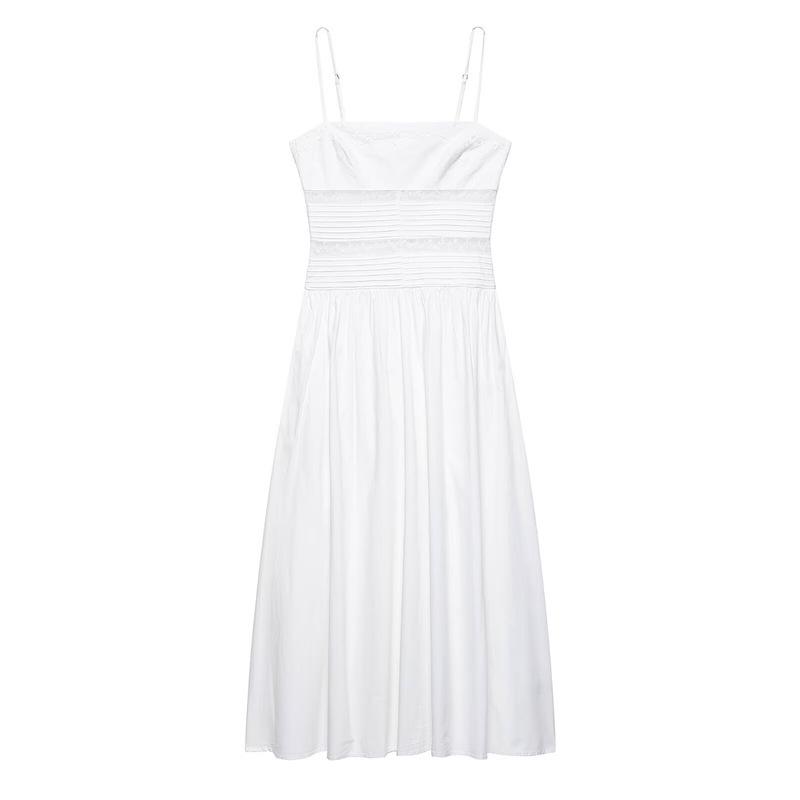 

TAOP&ZA Летнее женское элегантное облегающее платье на тонких бретелях во французском стиле Large