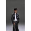 Men's Retro Black & White Checkered Long Sleeve Shirt Jacket - Casual Spring/Autumn Wear