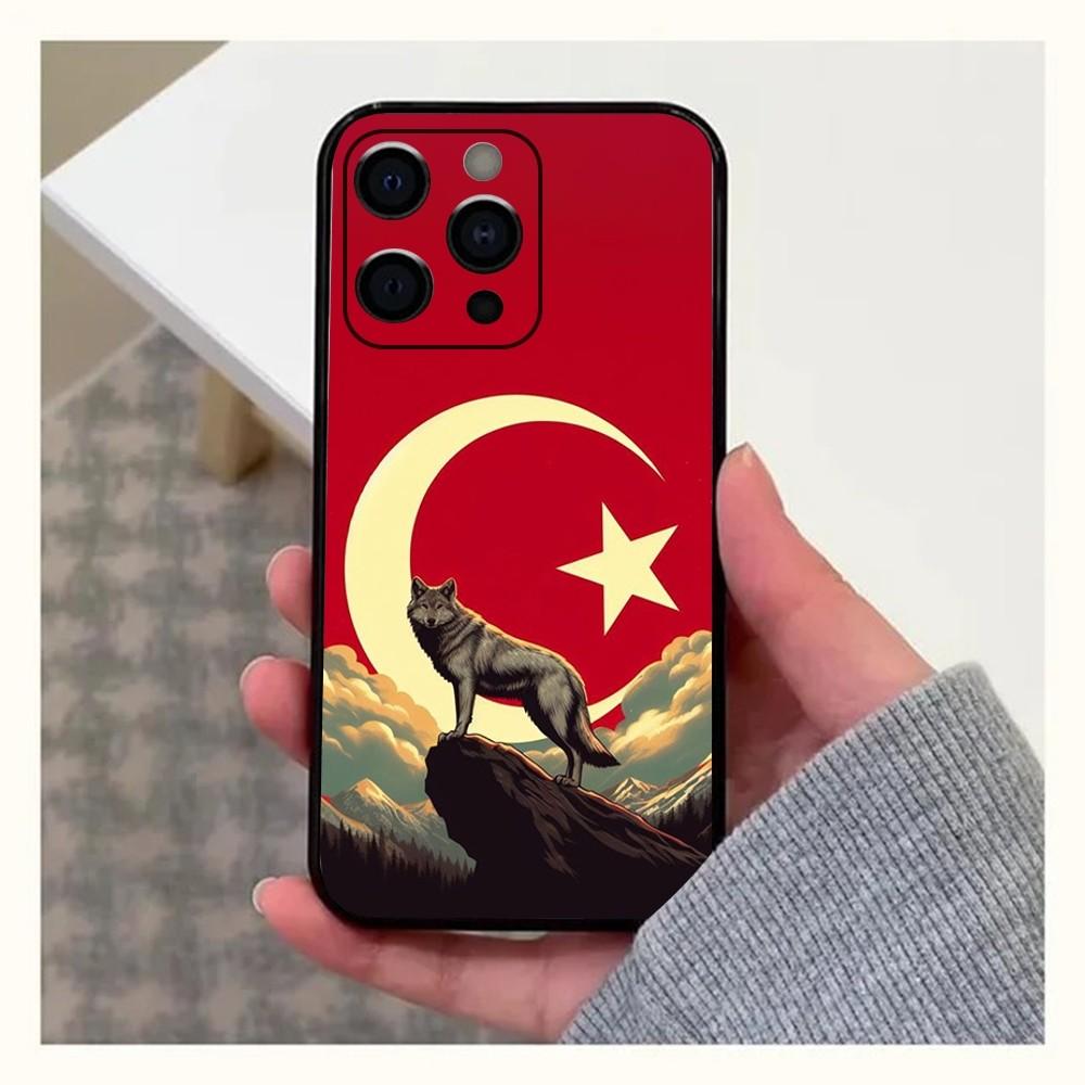 

Чехол для телефона Turk Wolf Turkey Flag для Apple iPhone 15,14,13,12,11,Pro,X,XS,Max,XR,Plus,Mini Мягкий черный чехол iPhone7