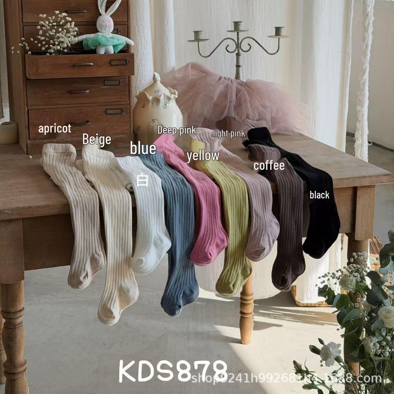 Spring Korean Baby Pants: Versatile Tights, Girls  Solid Color Dance Leggings XL (6-8 years, 110-120CM)