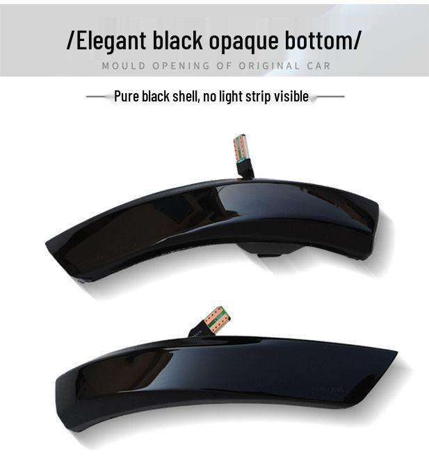 Compatible with Ford Focus/Mondeo/Fiesta/Kuga/Edge Rearview Mirror Blue Flowing Turn Signal Light