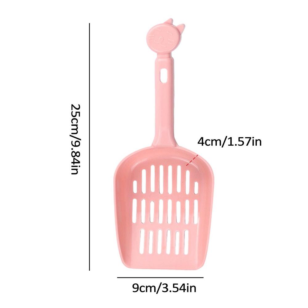 Cat Scooper For Litter Box Cute Thickened Hollow Litter Scoop Poop Sifting Ergonomic Sifter For Homes Pet Stores Living Rooms