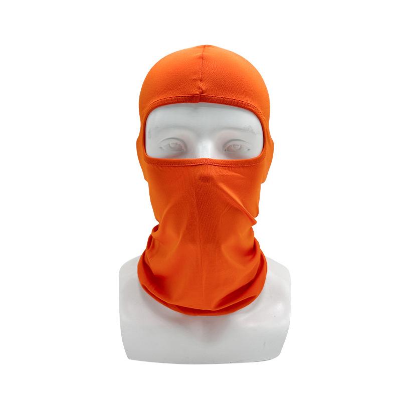 

Маска из молочного шелка, велосипедная головная повязка, защита от солнца, тренировочная, ветрозащитная, мотоциклетная маска, спортивная M（56-58cm）